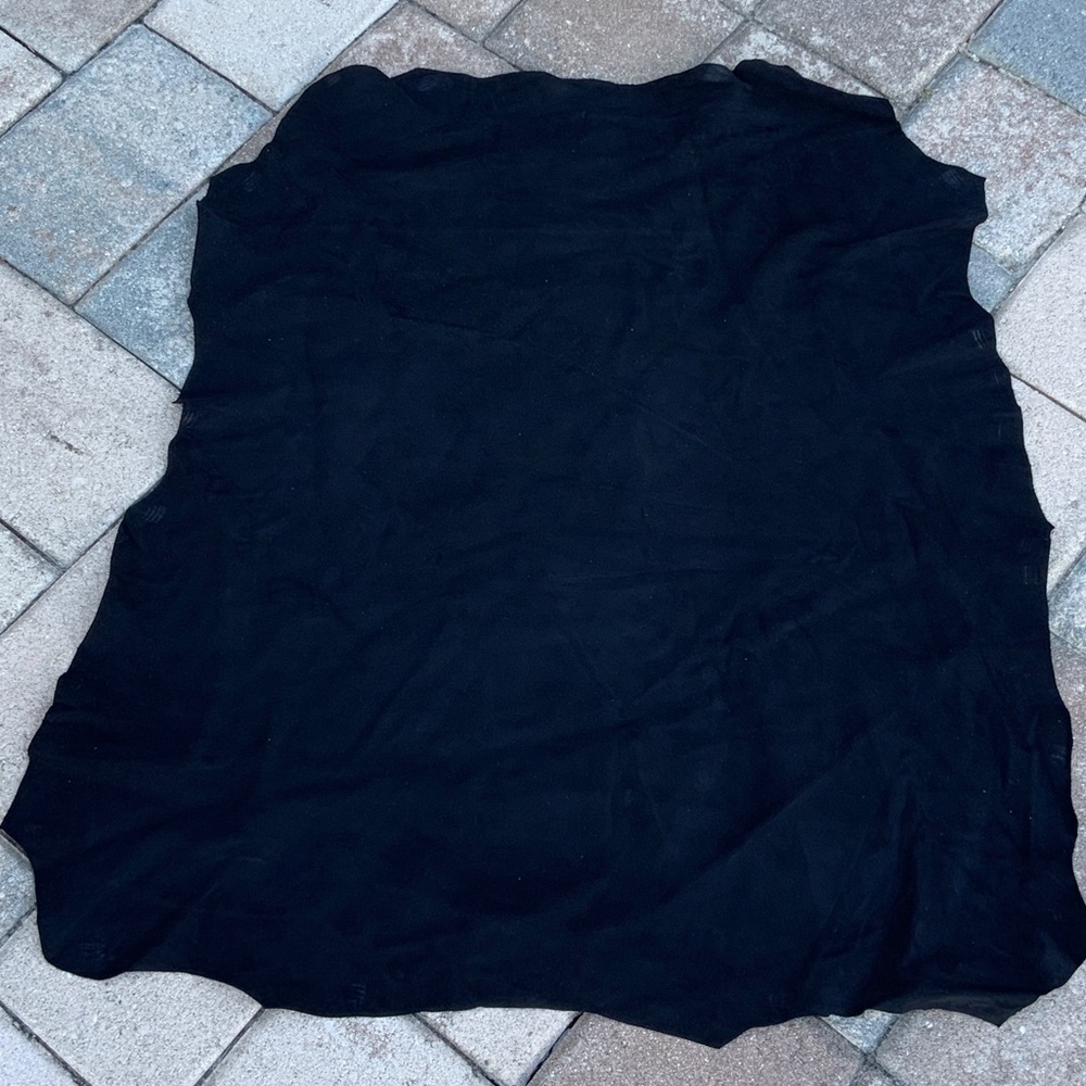 Black Suede hide